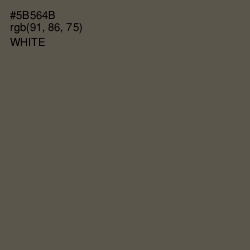 #5B564B - Fuscous Gray Color Image